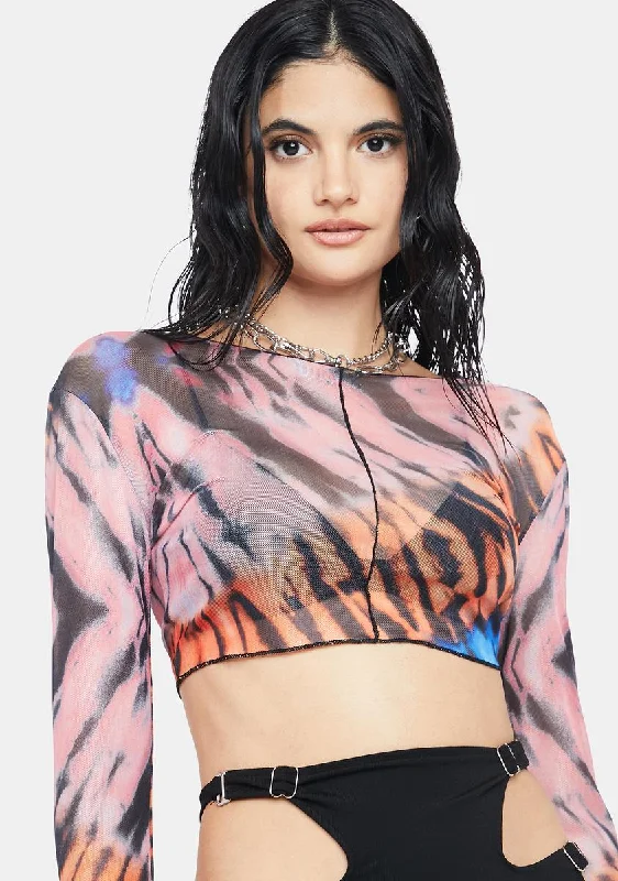 Save Big Zaya Tie-Dye Stitch Top