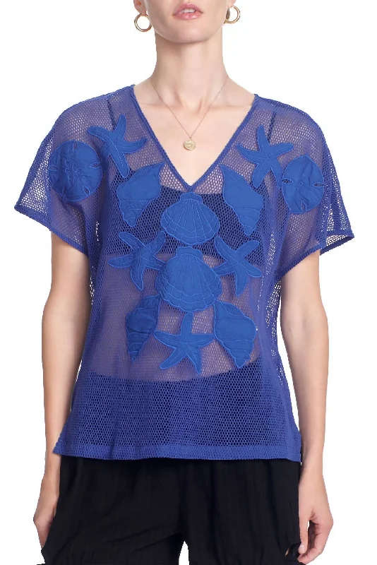 Women's Clothing Sale Online Clara Top In Sea Blue