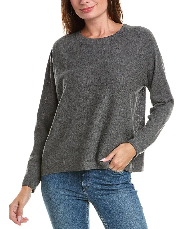 Women's Clothes EILEEN FISHER Round Neck Wool Top