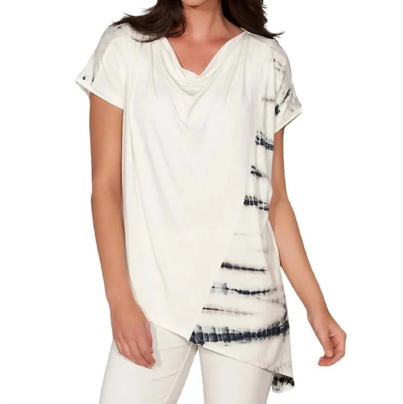 Additional Time-Limited Offers Island Hopper Top In Soft White-Tie Dye Birch