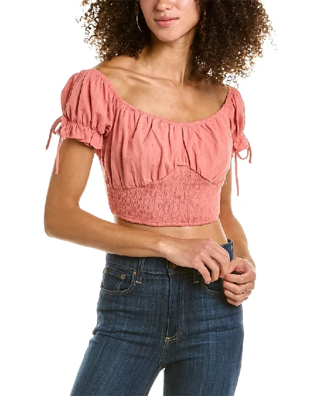 Chic Wardrobe Essentials Emmie Rose Smocked Top