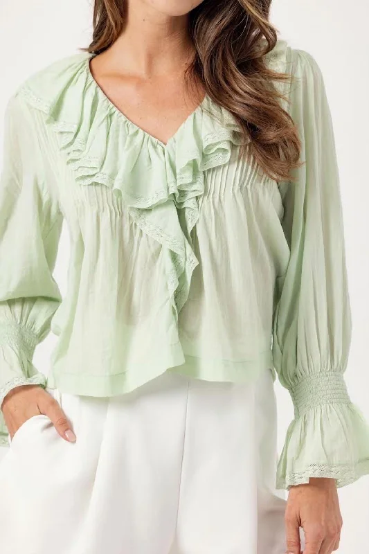 Outfits Ideas Ophelia Top In Mint Green