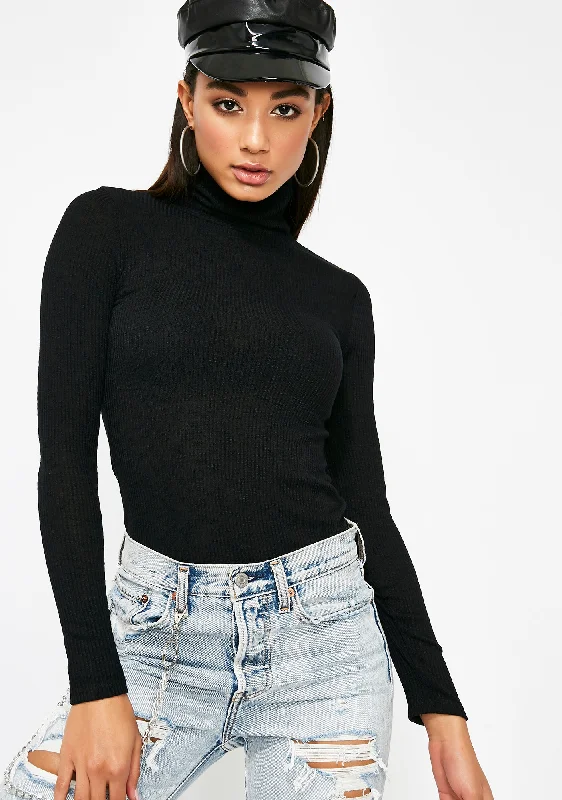 Style Versatile Women's Collection Spillin' Tea Turtleneck Top