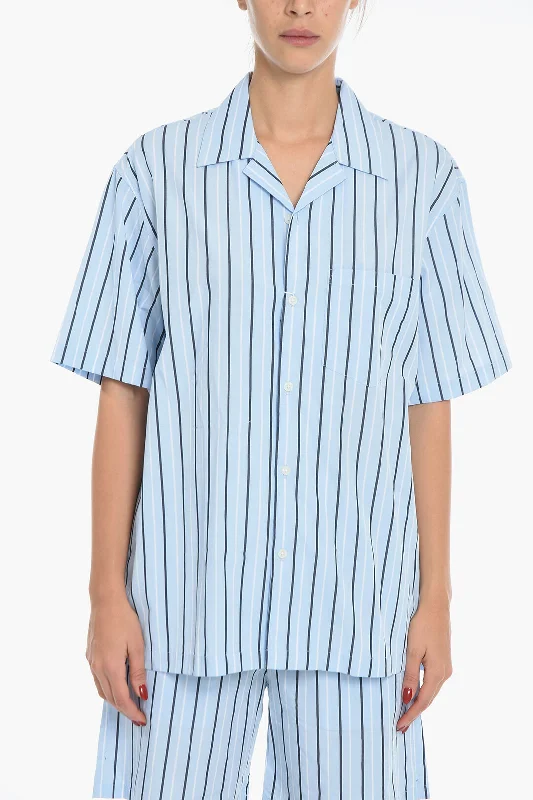 Modern Casual Clothing Samsoe Samsoe Awning Striped Oversized EMERSON Shirt