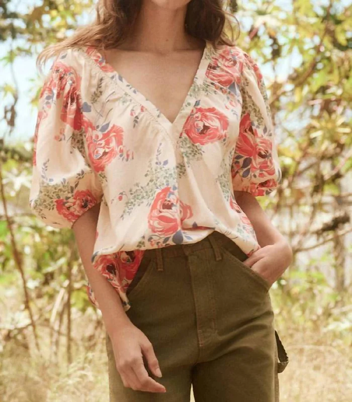 Unbeatable Prices The Bungalow Top In Echo Rose Print