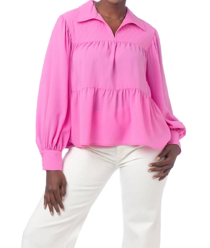 Sale Clothes Online Josie Top In Bright Orchid