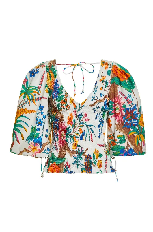 Trendy Pulse Audrey Top In Kismet Print