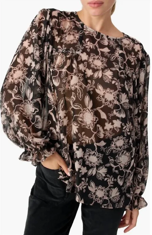 Chic Women's Clothing Online Rufle Moment In Floral