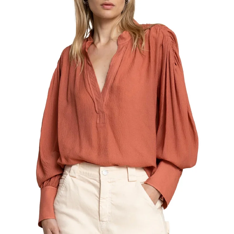 Clearance Sale Blake Chiffon Top In Russet