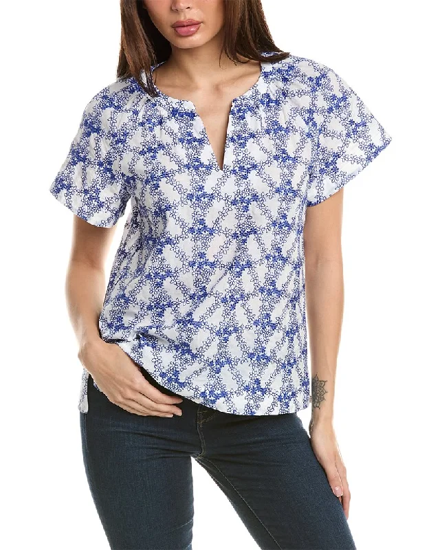 Luxury Fashion Jones New York Embroidered Floral Top