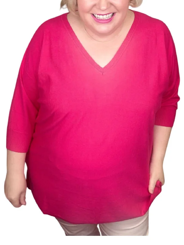 Current Trends Happening Now Curvy Top In Pink