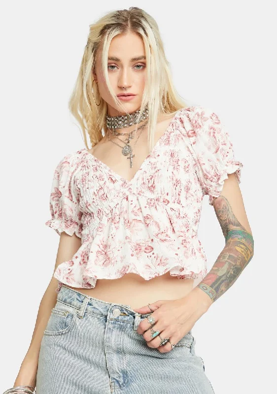 Enjoy Discount Love Story Floral Top