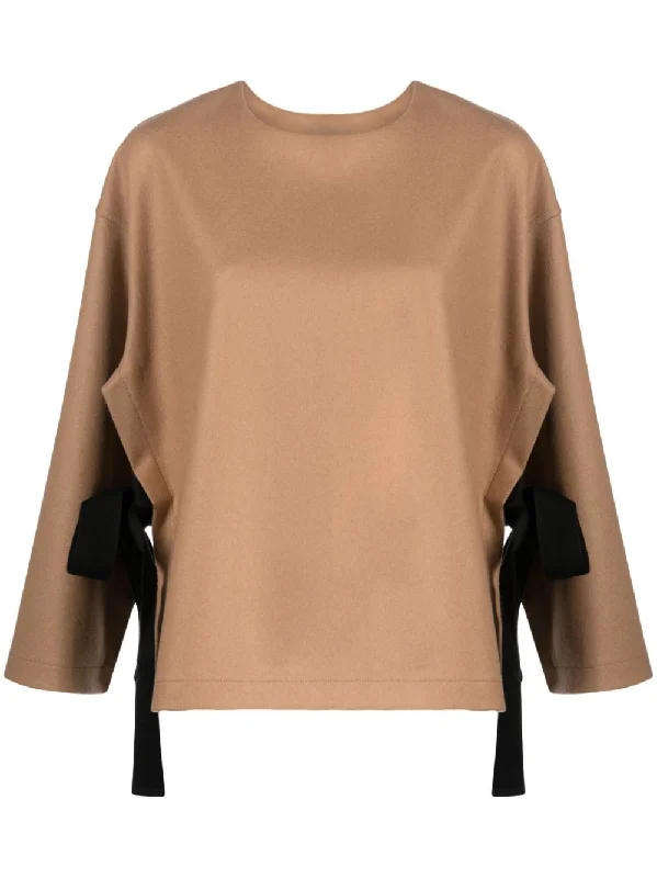 Urban Femme Streetwear Erika Cavallini Semi-Couture Women's Top Camel