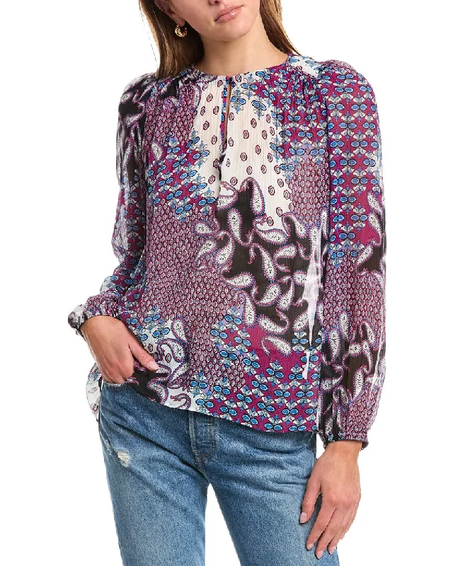 Versatile Wardrobe Essentials ba&sh Blair Silk-Blend Top