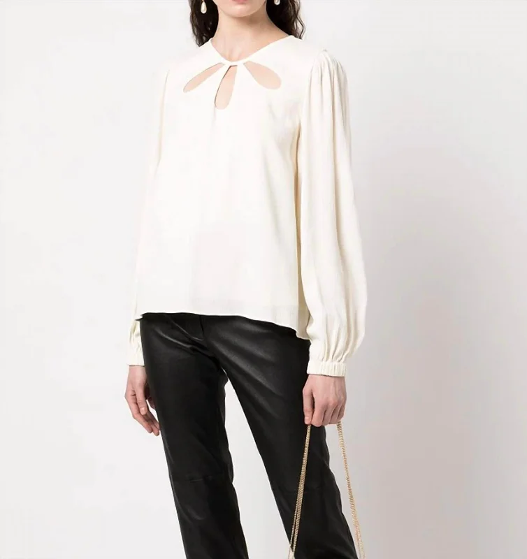 Holiday Discount Louie Top In Ivory