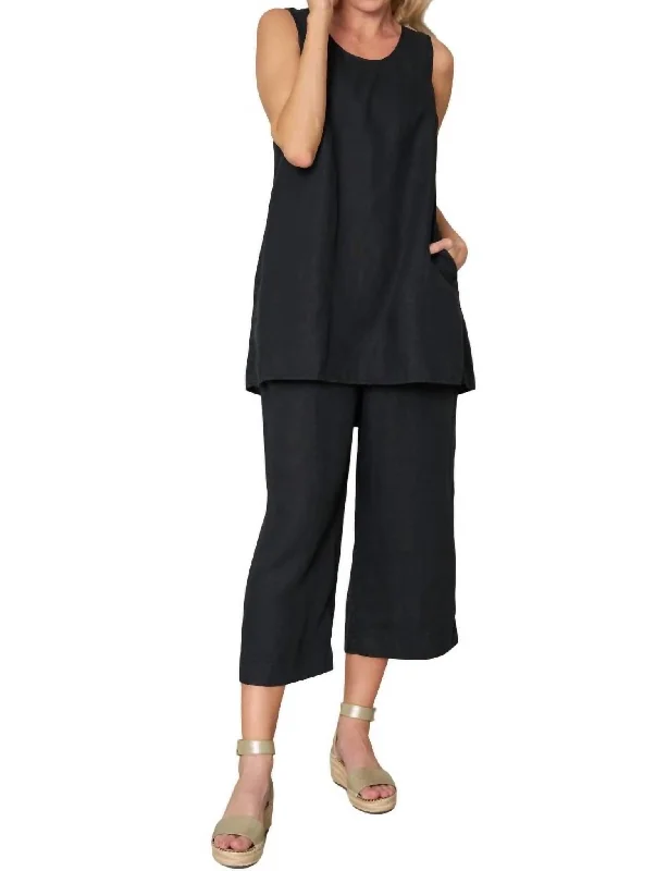 Trendy Threads Santorini Top In Black