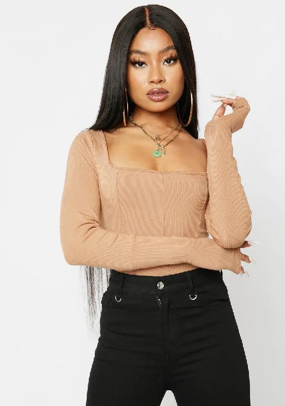 Trendy Online Boutiques Mocha Jour Top