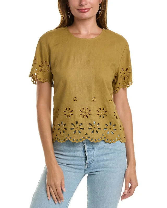 Extreme Clearance Deals Madewell Creddo Linen-Blend Top