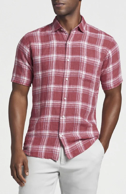 Absurdly Cheap Sale Men's North Shore Linen Sport Shirt In Fruit Punch