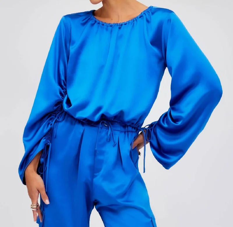 Clearance Sale, All Cheap Serafina Top In Sapphire Blue