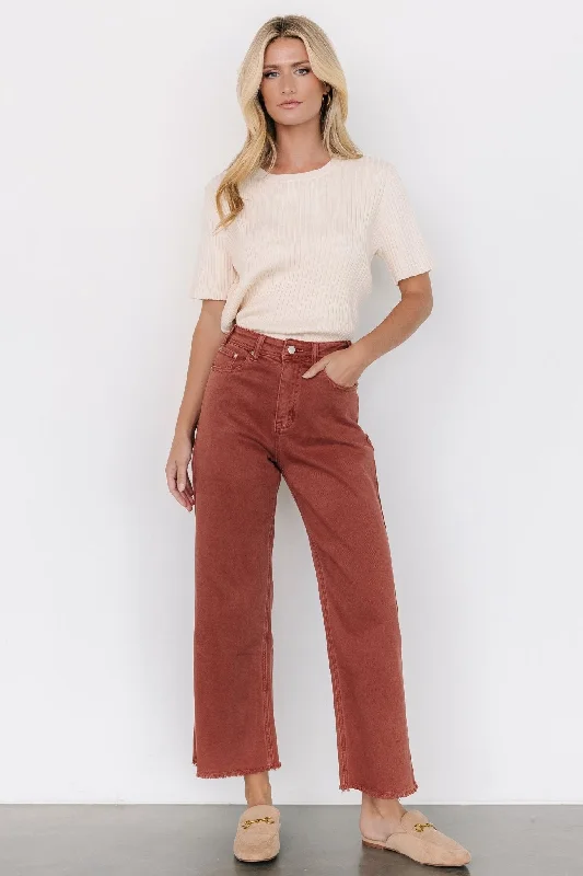 Best Boutiques Online Spence Denim Pants | Terracotta