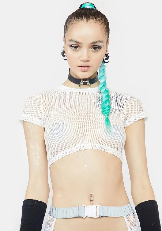 Women's Online Boutique Icy Bass Boomin' Fishnet Top