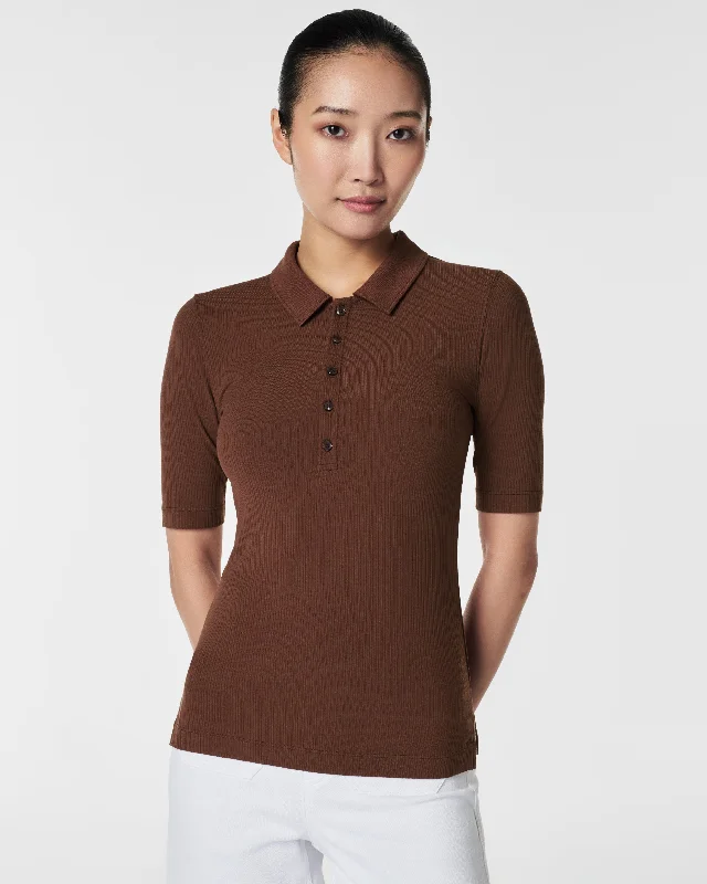 Exclusive Sale SPANX® Stretch Rib Polo Top