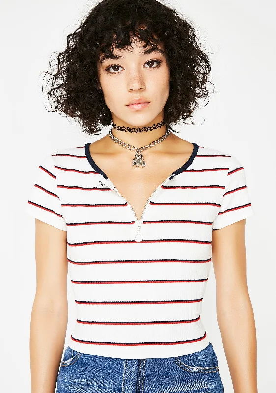 Women's Clothes Online Shopping Stick To Da Plan Striped Top