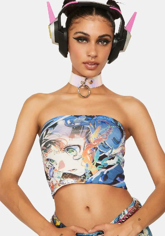 Casual Yet Stylish Separates Anime Print Bandeau