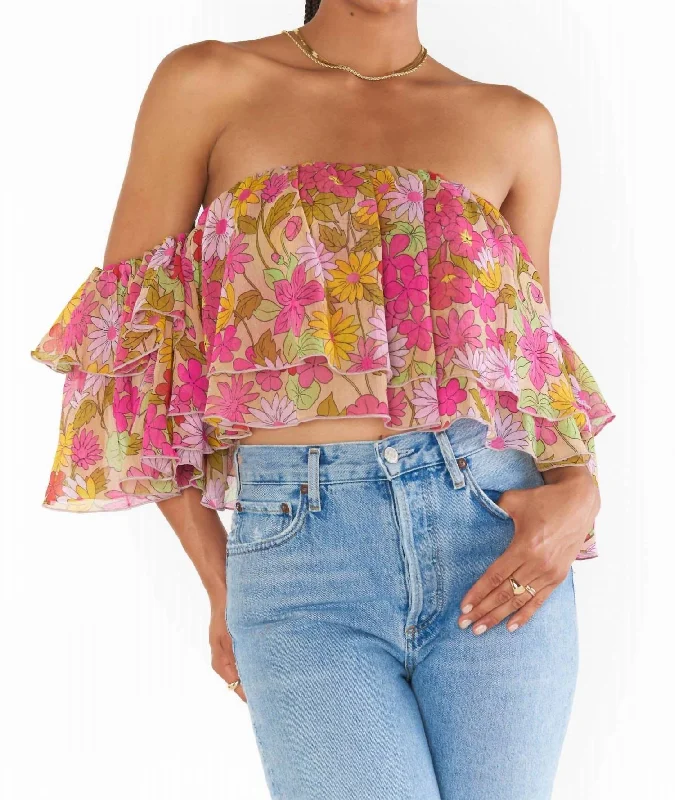 Stylish Basics Rossella Floral Top In Carnaby Floral