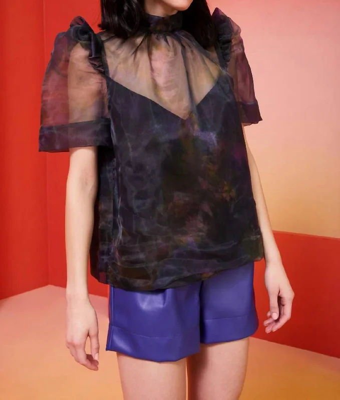 Snag Fabulous Fashion Bargains Perry Top In Inky Abstract