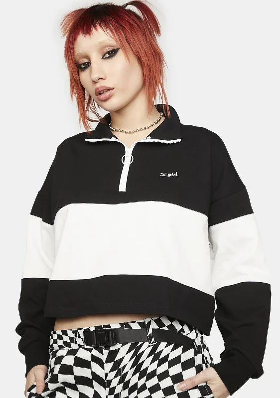 Women's Clothing Sale Online Cropped Stripe Rugby Shirt