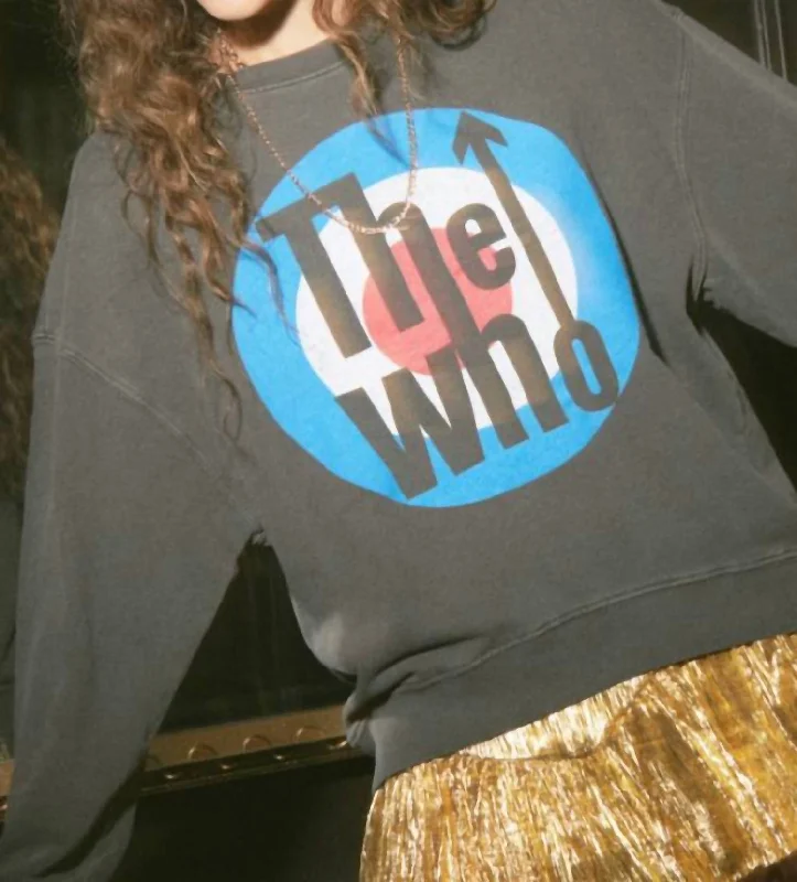 Style Beyond Borders The Who Oversized Crew In Black