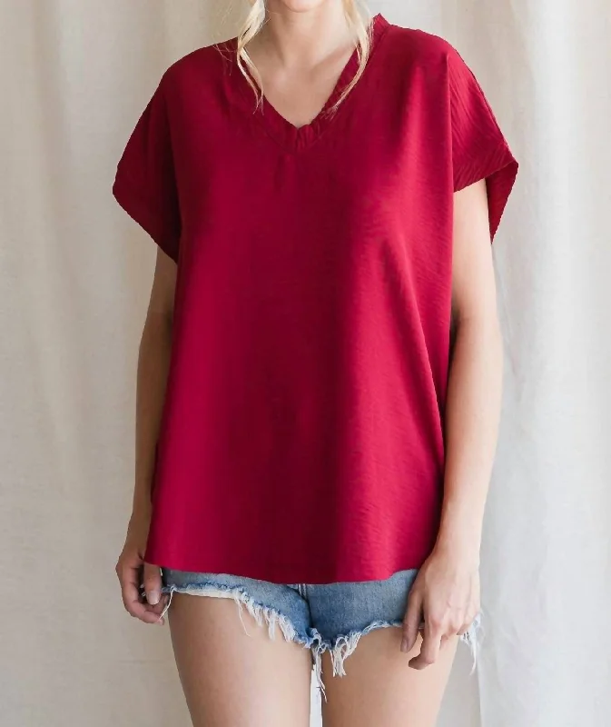 Enjoy Discount Forever Famous Top In Ruby