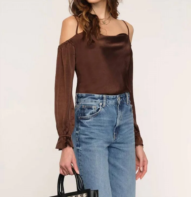 Trendy Fashion For Women Petunia Top In Coco