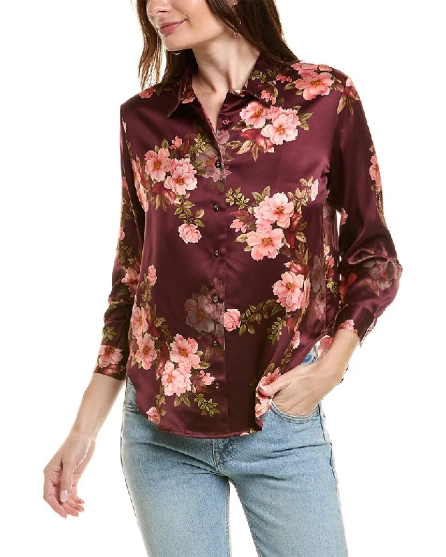 Boutique Styles Johnny Was Petite Winonna Silk Shirt