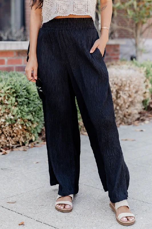 Fashion-forward Women's Wear In A Daze Black Pleated Pants FINAL SALE