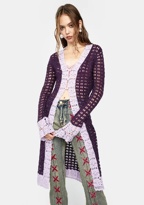 Trendy Women's Wear Free Spirit Crochet Duster