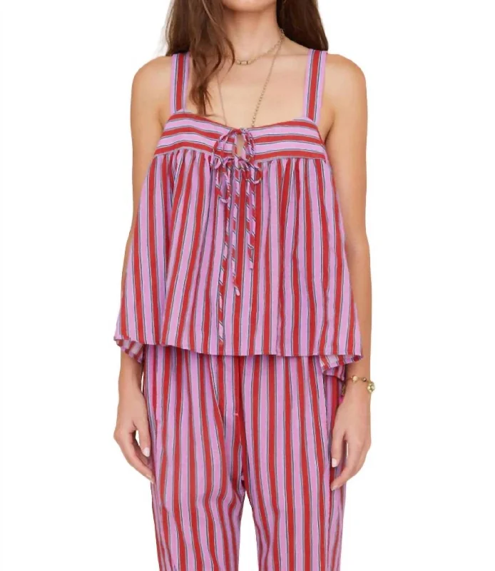 Casual Fashion for Women Kyra Top In Berry Stripes