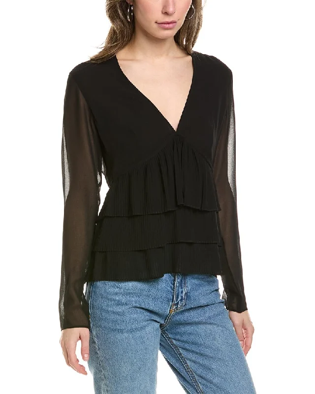 Exclusive Discount The Kooples Pleated Top