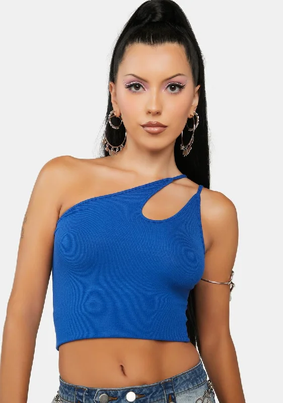 Flash Sales This Week Indigo Spur Of The Moment Asymmetrical Top