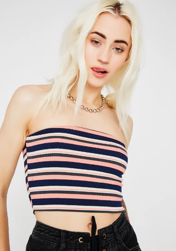 Holiday Gift Guide Sale Ain't No Goodie Stripe Tube Top