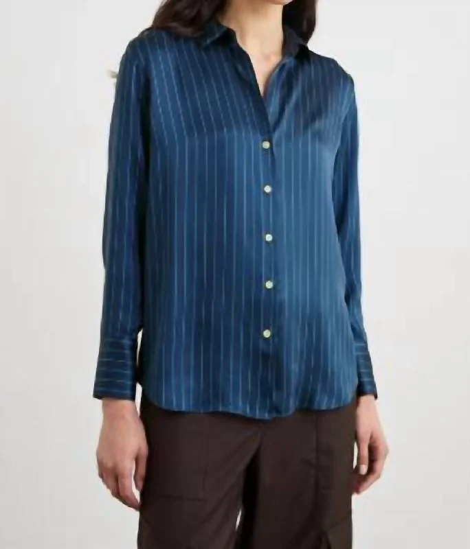 Clothes Of Woman Dorian Shirt In Arctic Stripe