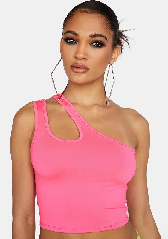 Women's Urban Fashion Keeping Up Asymmetrical Top