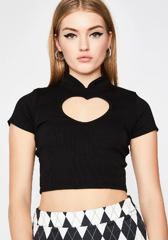 Redefining Women's Style Night Love More Cut-Out Top