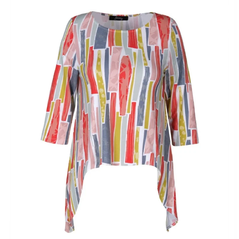 End Of Season Sale Clothing Shark Bite Top In Coral Multi