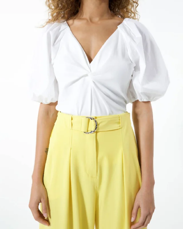 Versatile Style Wardrobe Romy Top In Optic White