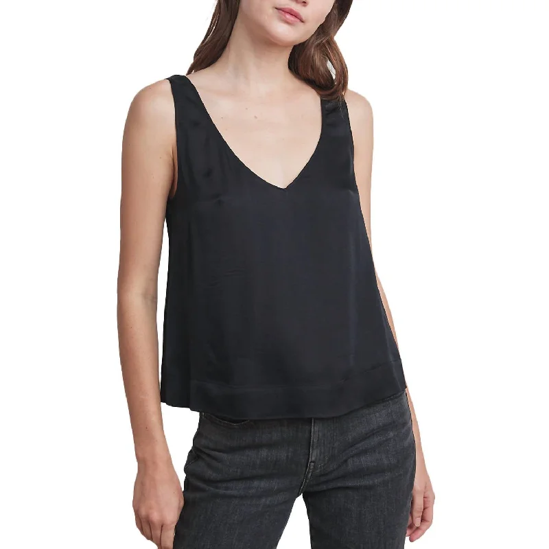 Versatile Women's Fashion Yoshi Top In Black