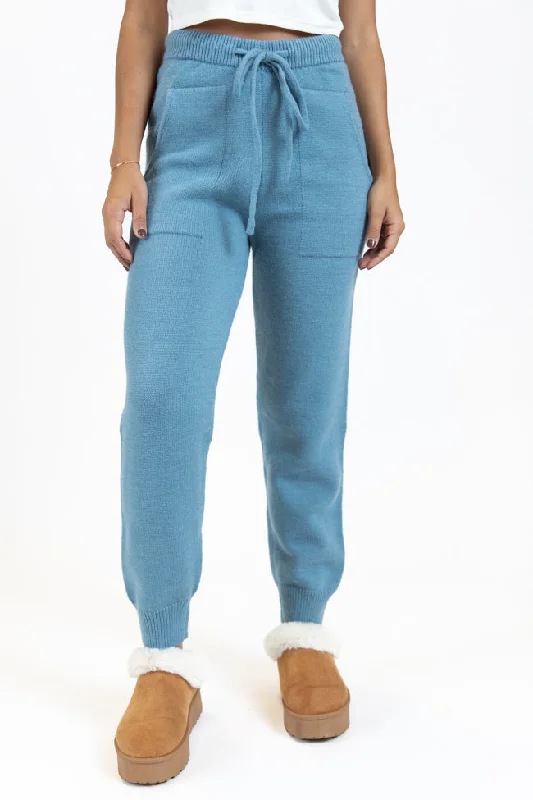 Forward Trendsetter Real Karma Blue Jogger Style Lounge Pants FINAL SALE