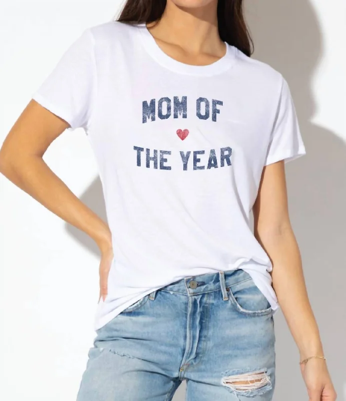 Bundle Offer "mom Of The Year" Top In White